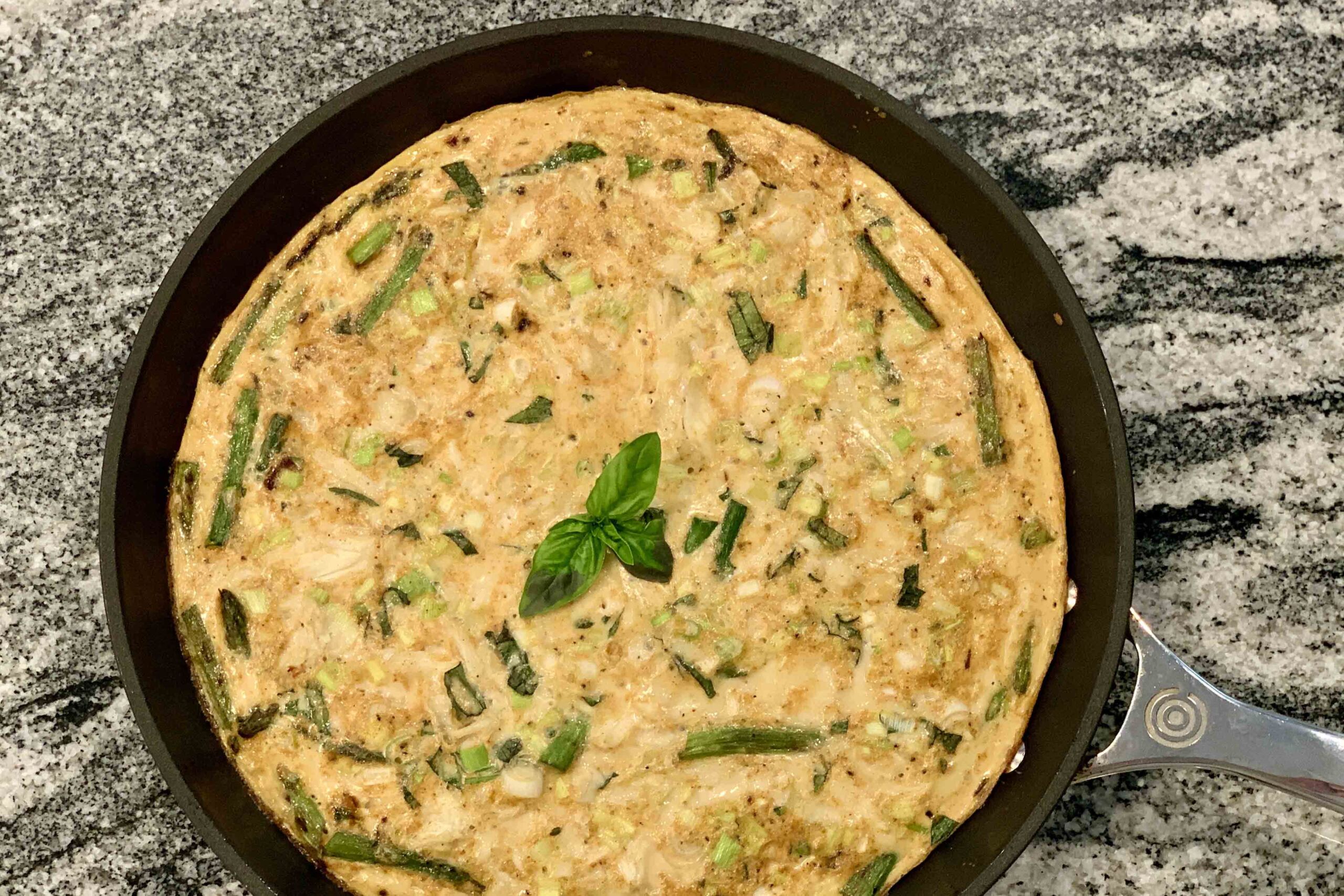 Crab and Asparagus Frittata