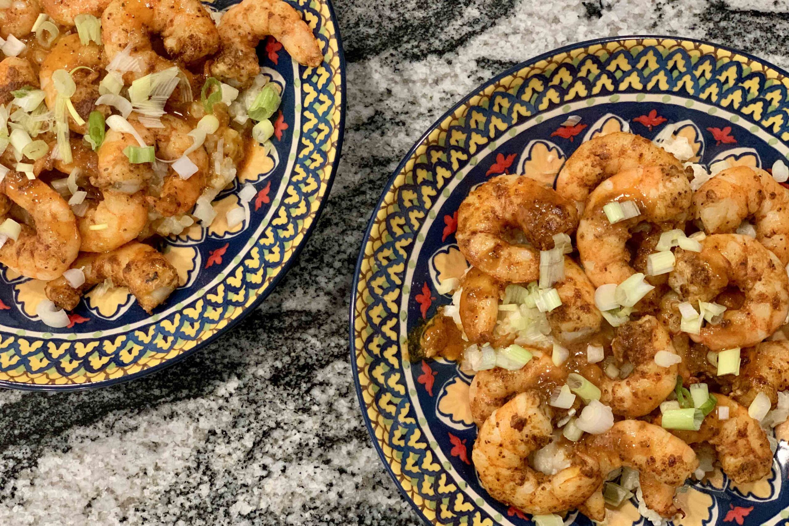 Shrimp and Cauliflower Grits